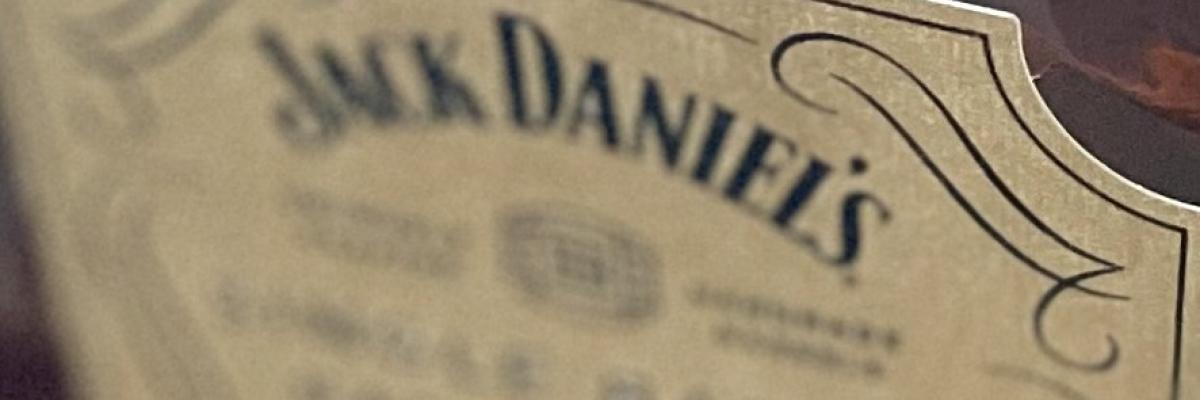 Jack Daniels Single Barrel Barrel Proof Bottle Label Close Up